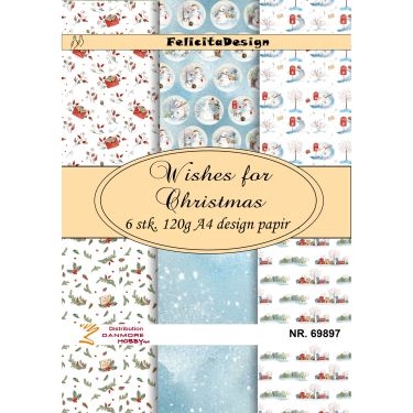 Felicita Design A4 Wishes for christmas 6stk 120g